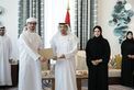 Hamdan bin Zayed receives top-performing 12th grade students in Al Dhafra Region