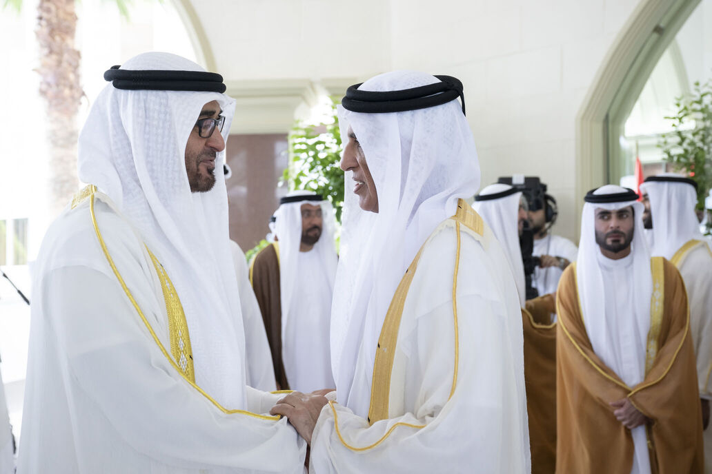 UAE President Receives Rulers Of Emirates, Crown Princes On Eid Al Adha