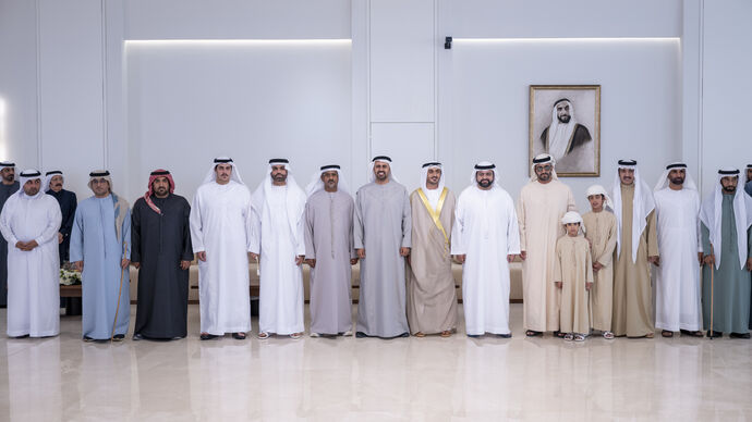 Theyab bin Mohamed bin Zayed attends Tahnoun Saeed Al Ketbi wedding reception