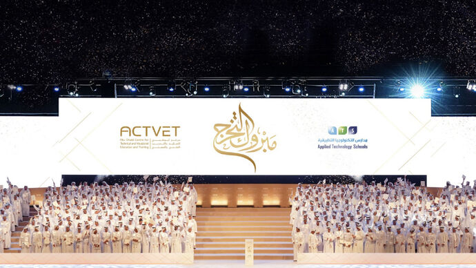 Abu Dhabi Centre for Technical and Vocational Education and Training hosts graduation ceremony for 644 students from Applied Technology High Schools in the emirate