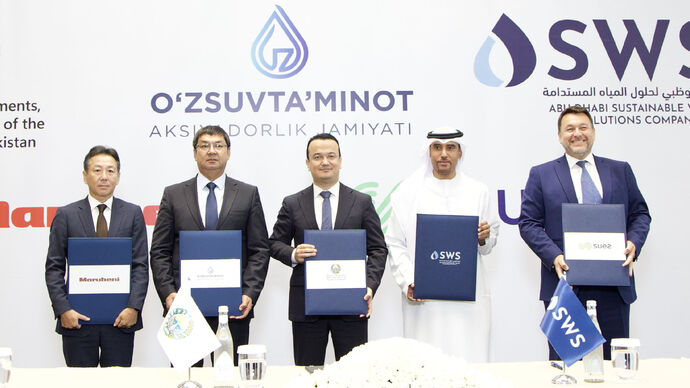 Strategic consortium led by Abu Dhabi Sustainable Water Solutions Company signs agreement to develop largest wastewater treatment plant in Uzbekistan