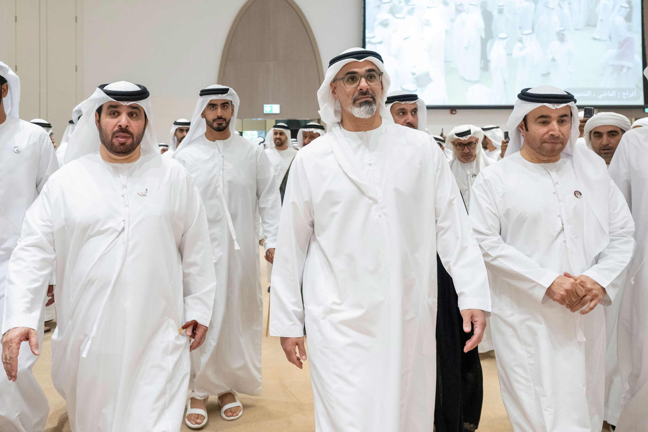 Crown Prince of Abu Dhabi attends Al Mady and Al Mansoori wedding reception