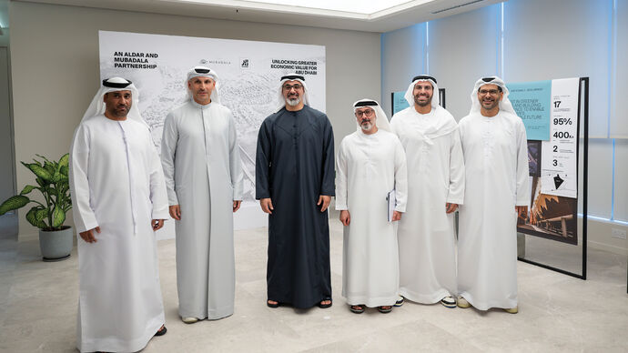 Khaled bin Mohamed bin Zayed inaugurates strategic partnership between Mubadala and Aldar with combined value of AED30bn+