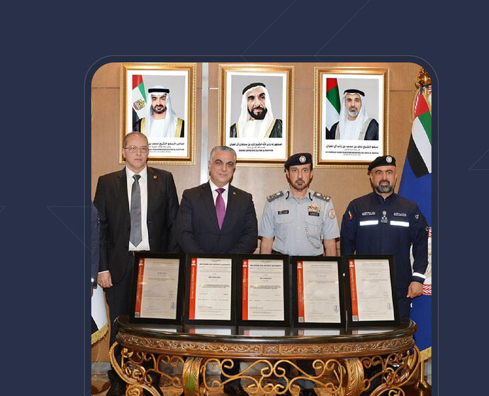 Abu Dhabi Civil Defence Authority receives five international certifications for its integrated management system