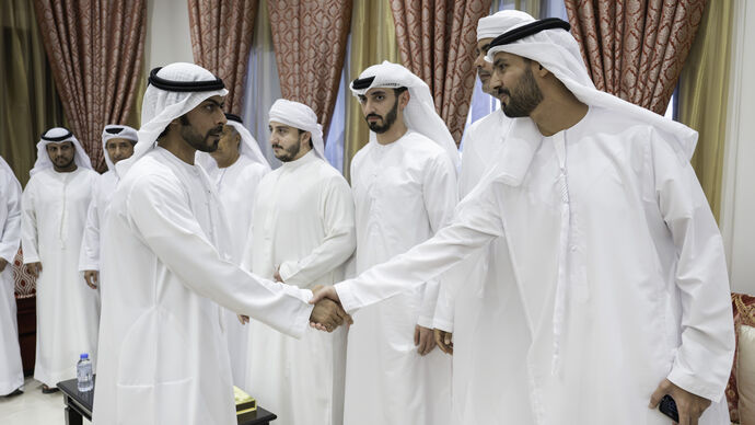 Khalifa bin Tahnoon bin Mohammed offers condolences on the passing of Ali Mohammed Al Yabhouni Al Dhaheri