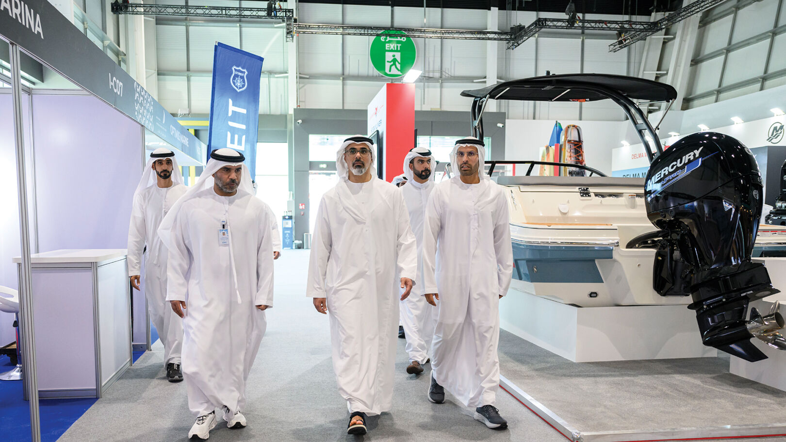 Khaled bin Mohamed bin Zayed attends Abu Dhabi International Boat Show