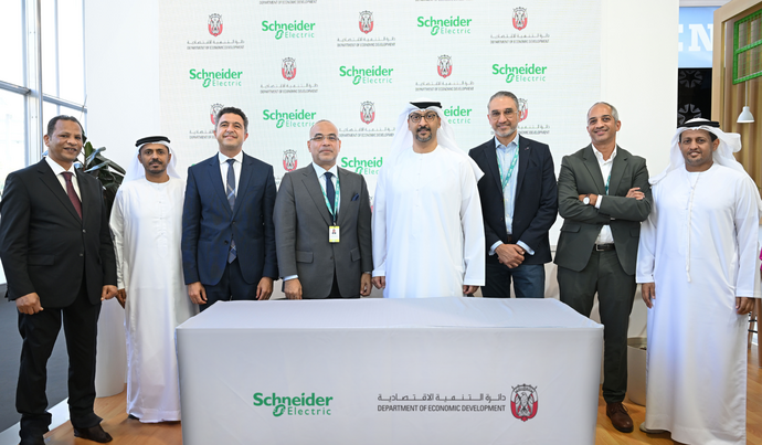 Abu Dhabi Department of Economic Development partners with Schneider Electric to enhance energy management in the industrial sector