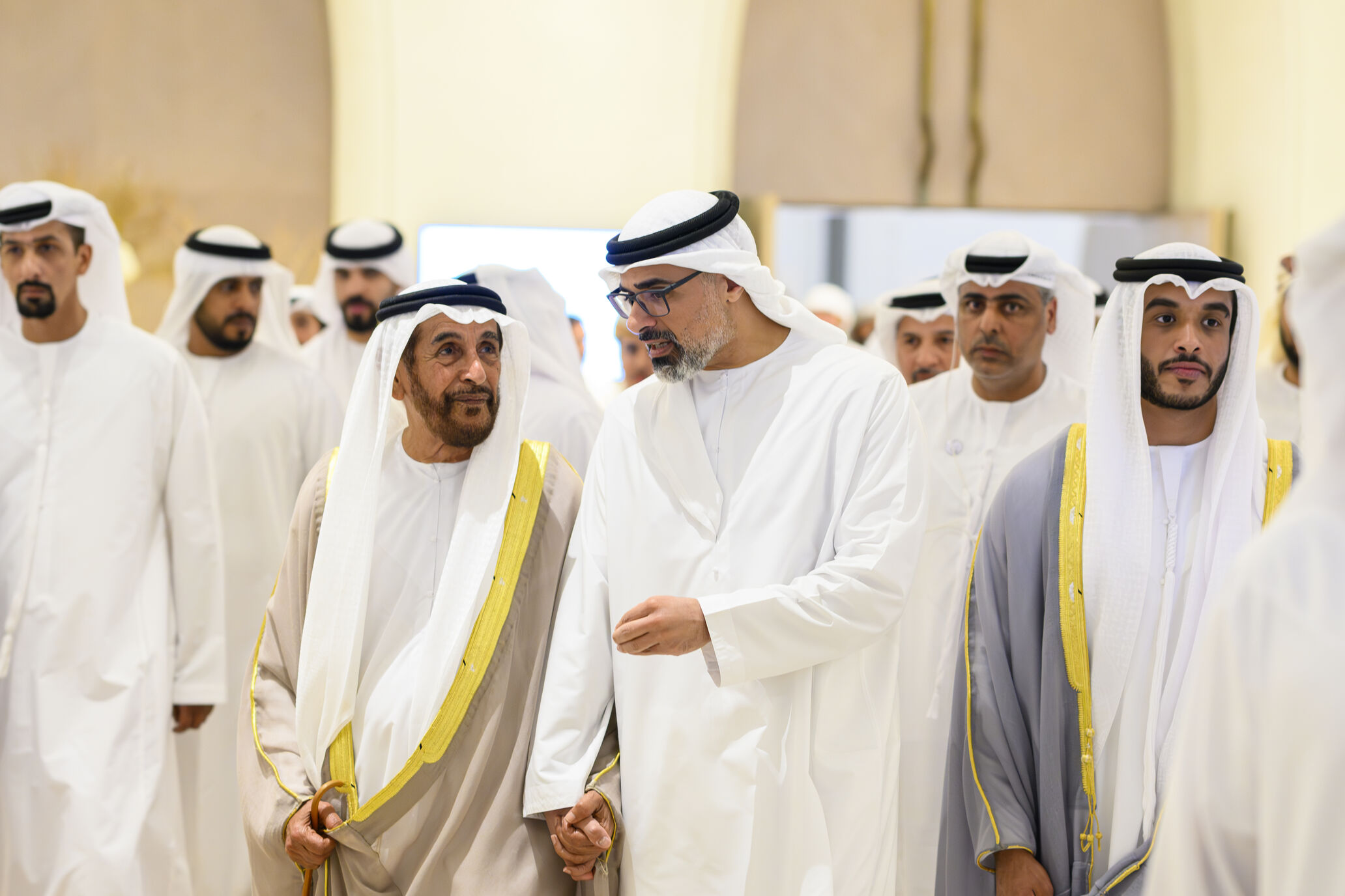 Khaled bin Mohamed bin Zayed and Saif bin Zayed attend Mohamed Faraj ...