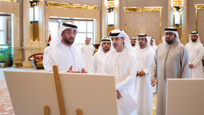 Hazza bin Zayed receives delegation from Department of Energy, reviews sector&#039;s projects and plans in Al Ain Region