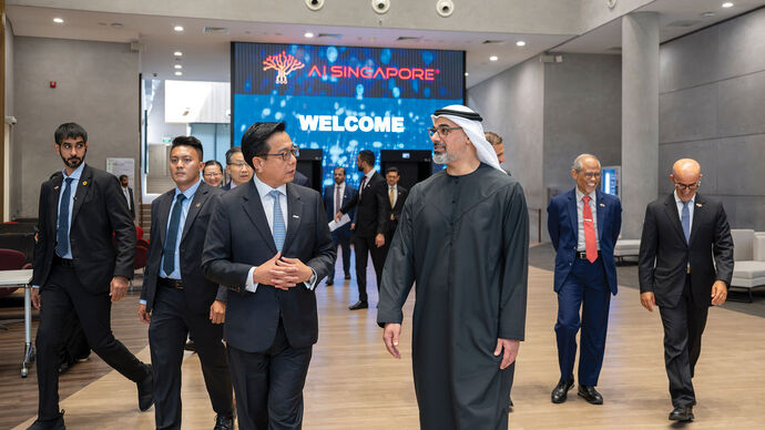 Crown Prince of Abu Dhabi visits AI Singapore