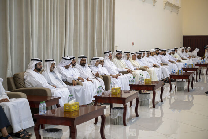 Ruler of Umm Al Quwain receives condolences from Crown Prince of Abu Dhabi on the passing of Sheikh Abdullah bin Ahmed bin Rashid Al Mualla