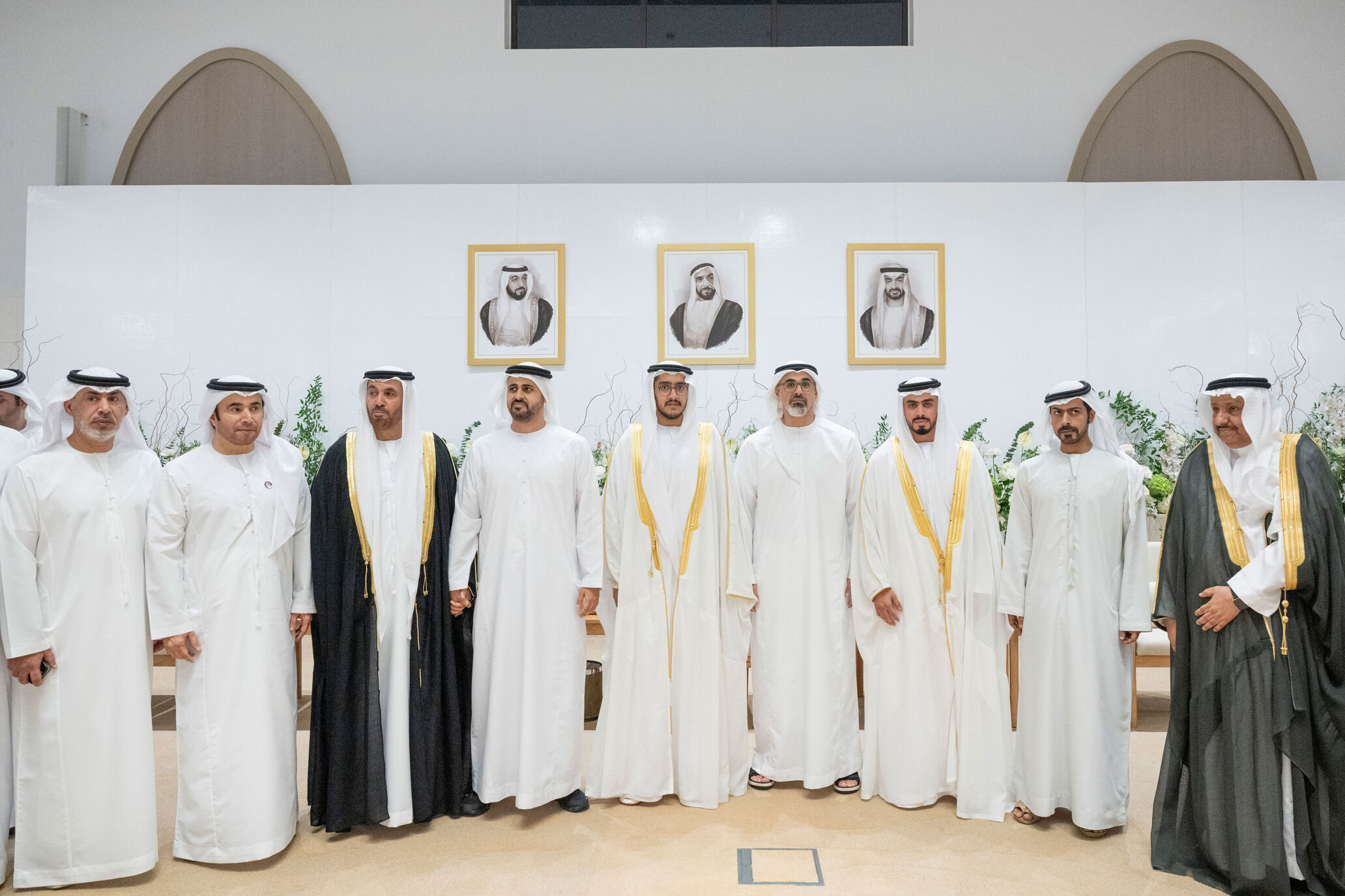 Crown Prince of Abu Dhabi attends Al Mady and Al Mansoori wedding reception