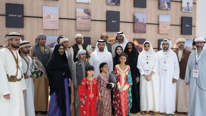 Hamdan bin Zayed visits 21st Abu Dhabi International Hunting and Equestrian Exhibition