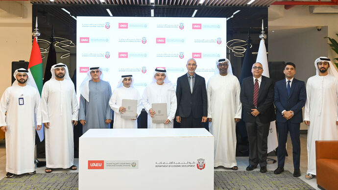 دائرة التنمية الاقتصادية - أبوظبي تتعاون مع جامعة الإمارات العربية المتحدة لإطلاق مؤشر أبوظبي للشركات العائلية