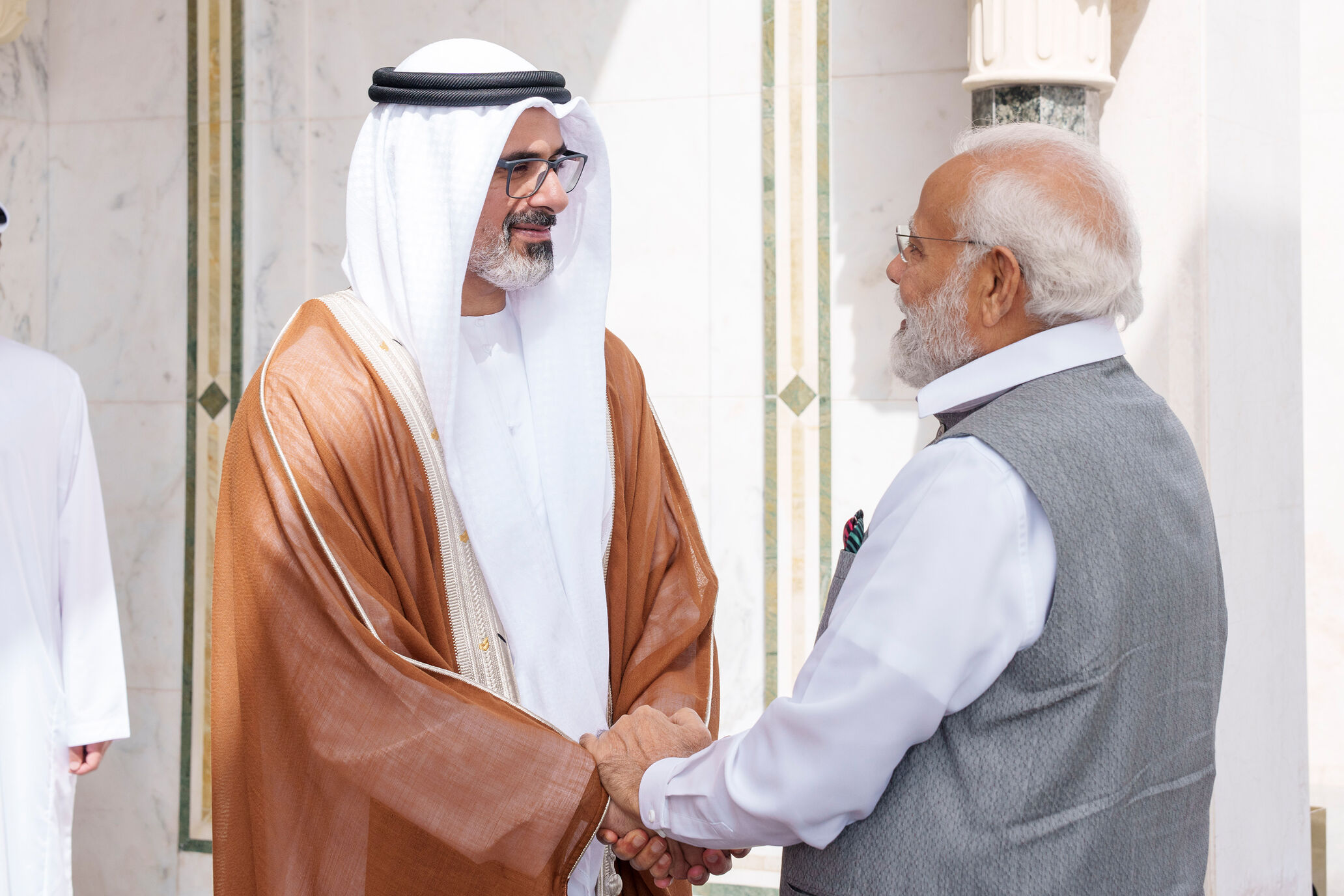 Crown Prince Of Abu Dhabi Bids Farewell To Prime Minister Of India As ...