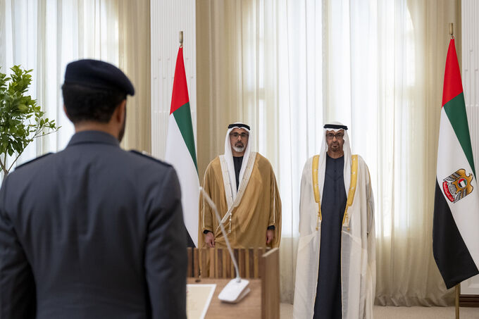 Before the UAE President and in the presence of Crown Prince of Abu Dhabi, Abu Dhabi Executive Council’s new members take oath of office