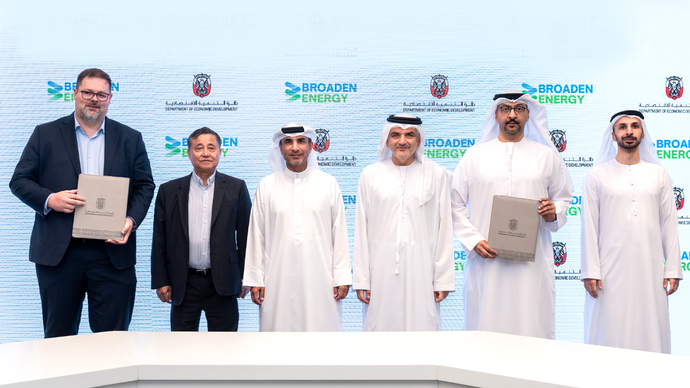 Abu Dhabi Department of Economic Development partners with Broaden Energy to establish hydrogen equipment manufacturing complex in the emirate