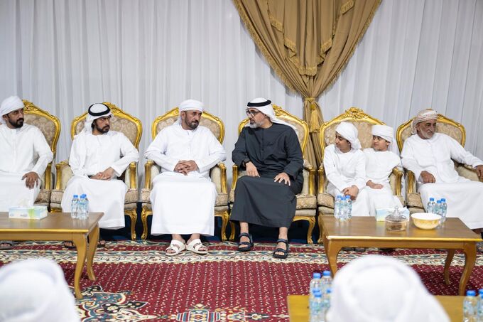 Crown Prince of Abu Dhabi  offers condolences on the passing of UAE martyrs