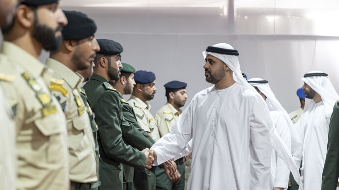 Theyab bin Mohamed bin Zayed offers condolences on the passing of martyr Nahyan Abdullah Al Marzouqi