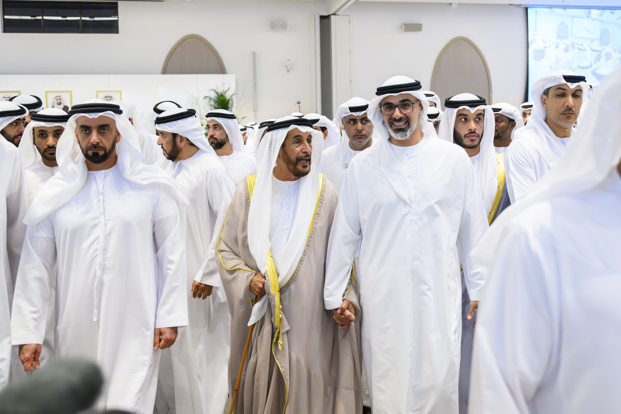 Khaled bin Mohamed bin Zayed and Saif bin Zayed attend Mohamed Faraj ...