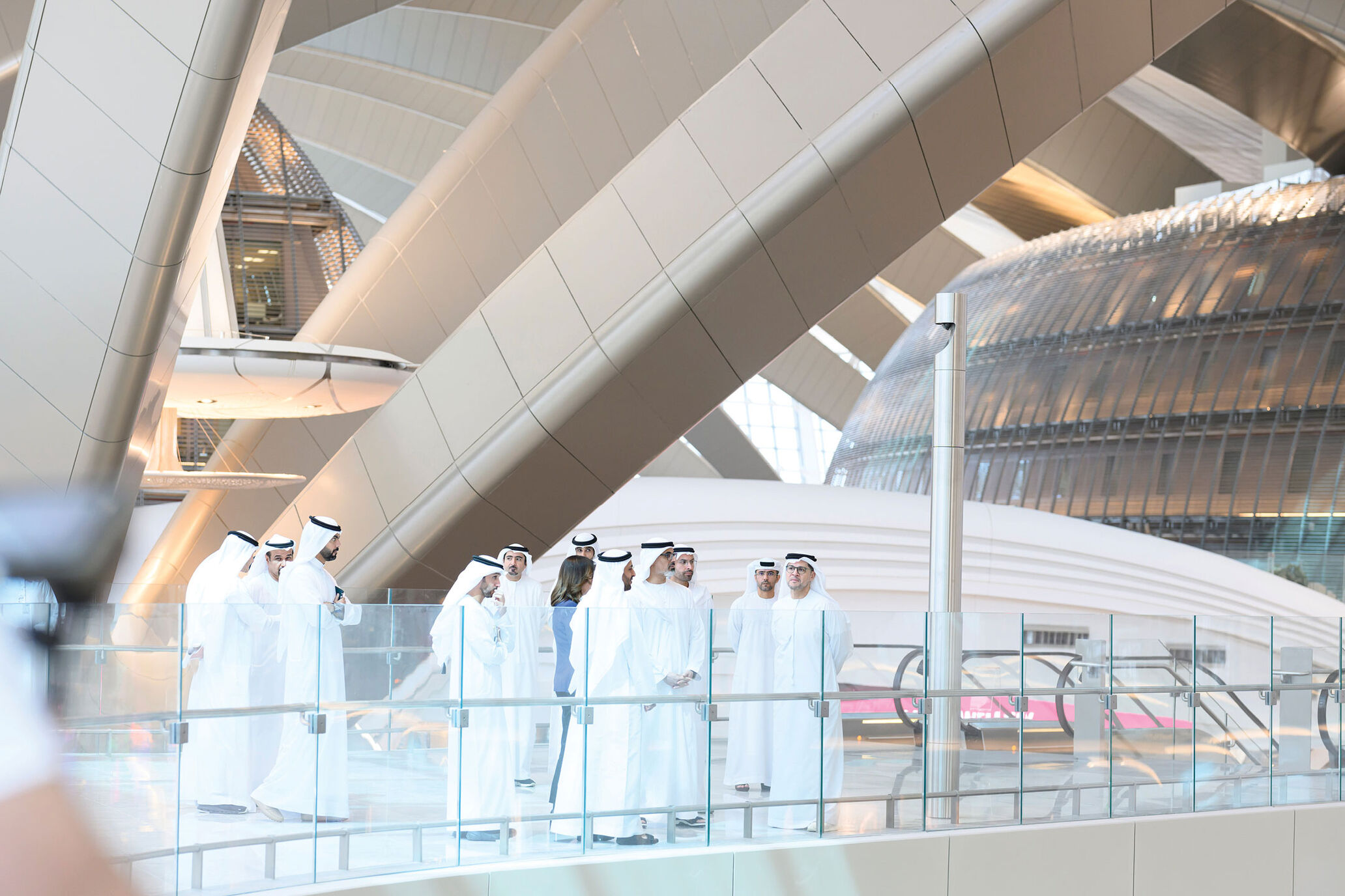 Khaled Bin Mohamed Bin Zayed Visits Terminal A At Abu Dhabi ...