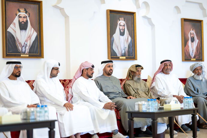 Theyab bin Mohamed bin Zayed offers condolences on the passing of Salem Musabah Al Neyadi