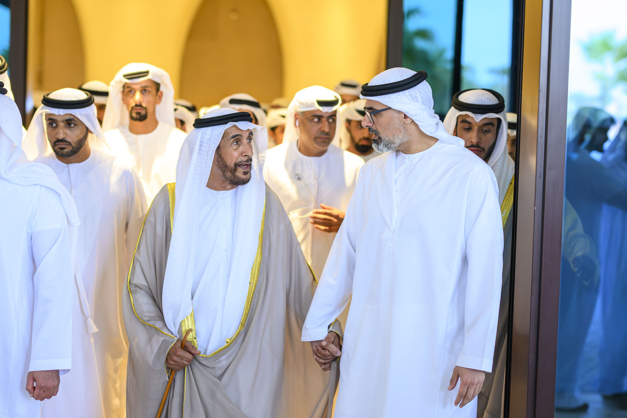 Khaled bin Mohamed bin Zayed and Saif bin Zayed attend Mohamed Faraj ...