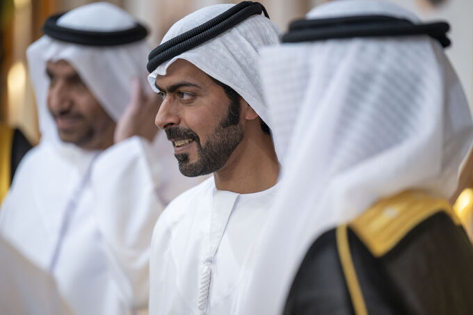 Khalifa bin Tahnoon bin Mohammed attends Humaid Rashed Al Shamsi wedding reception