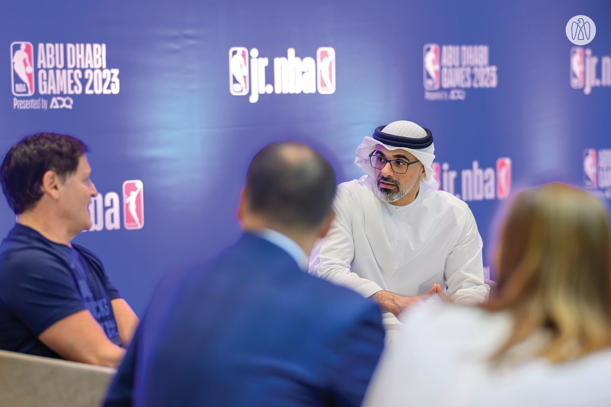 Khaled bin Mohamed bin Zayed meets with Dallas Mavericks owner Mark ...