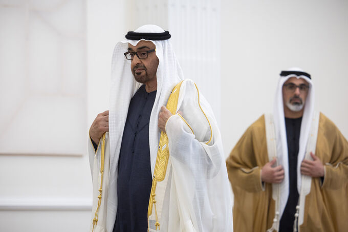 Before the UAE President and in the presence of Crown Prince of Abu Dhabi, Abu Dhabi Executive Council’s new members take oath of office