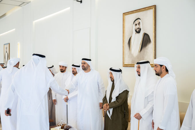 Theyab bin Mohamed bin Zayed offers condolences on the passing of Ahmed Juan Al Dhaheri