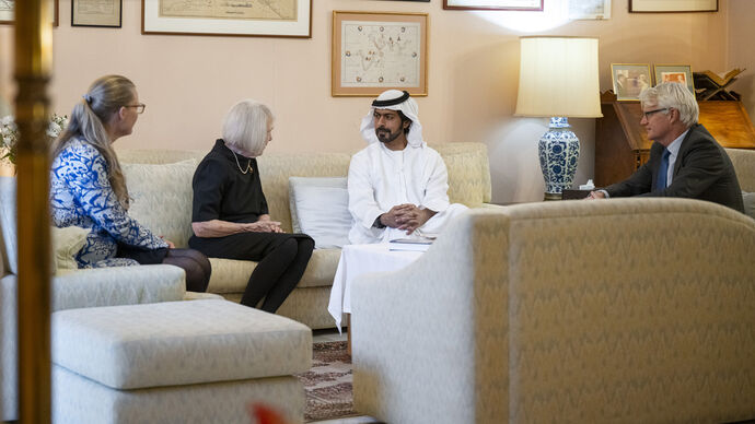 Khalifa bin Tahnoon bin Mohammed offers condolences on the passing of David Heard