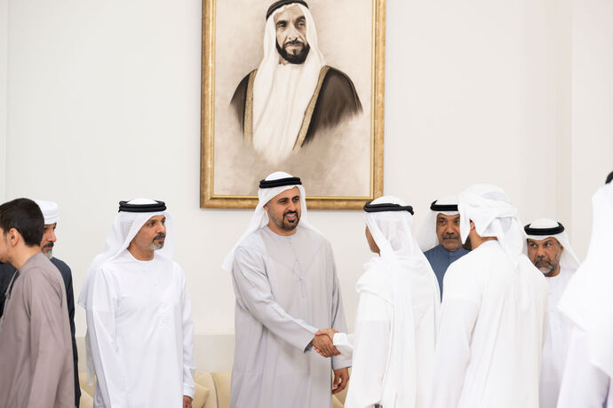 Theyab bin Mohamed bin Zayed offers condolences on the passing of Ahmed Mohamed Al Suwaidi