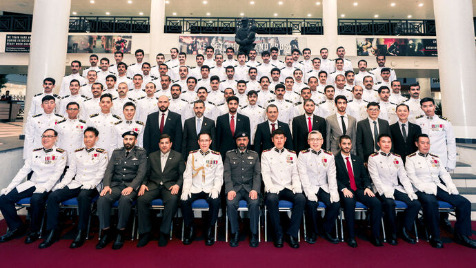 Abu Dhabi Civil Defence Authority celebrates graduation of 65 participants from advanced international course in Singapore
