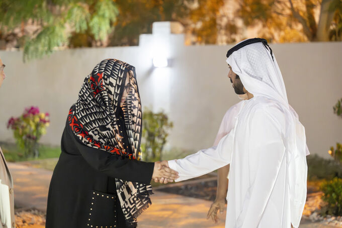 Khalifa bin Tahnoon bin Mohammed offers condolences on the passing of Dr George Mathew’s wife